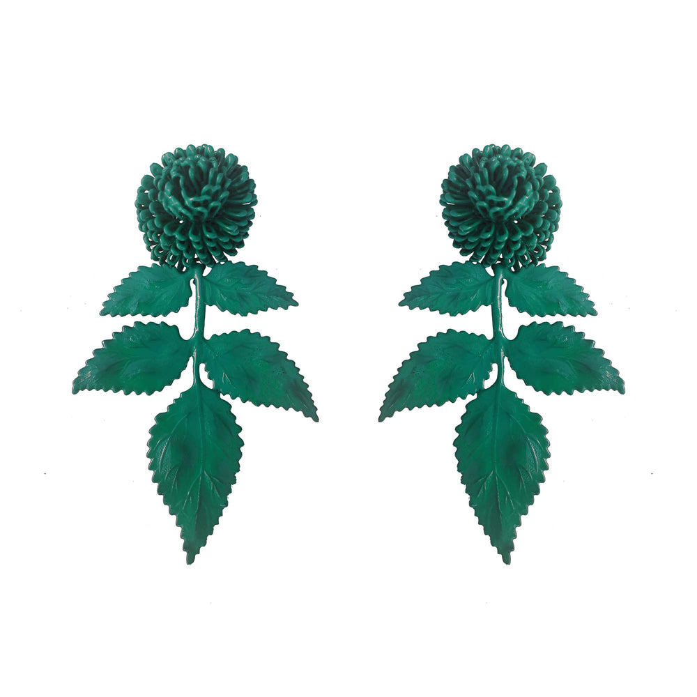 
            
                Load image into Gallery viewer, Green Leaf Earrings
            
        