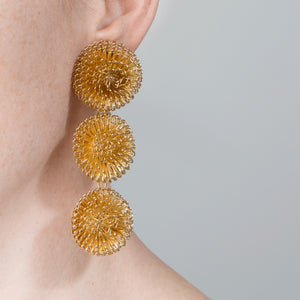 
            
                Load image into Gallery viewer, Golden Pompoms Earrings
            
        