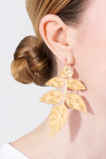 Pat’s Golden Leaf Earrings